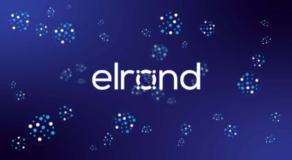 Criptomoneda românească Elrond (concept logo)